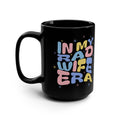 15oz Black Mug — Retro Pastel "My Dad Is a Star" Design