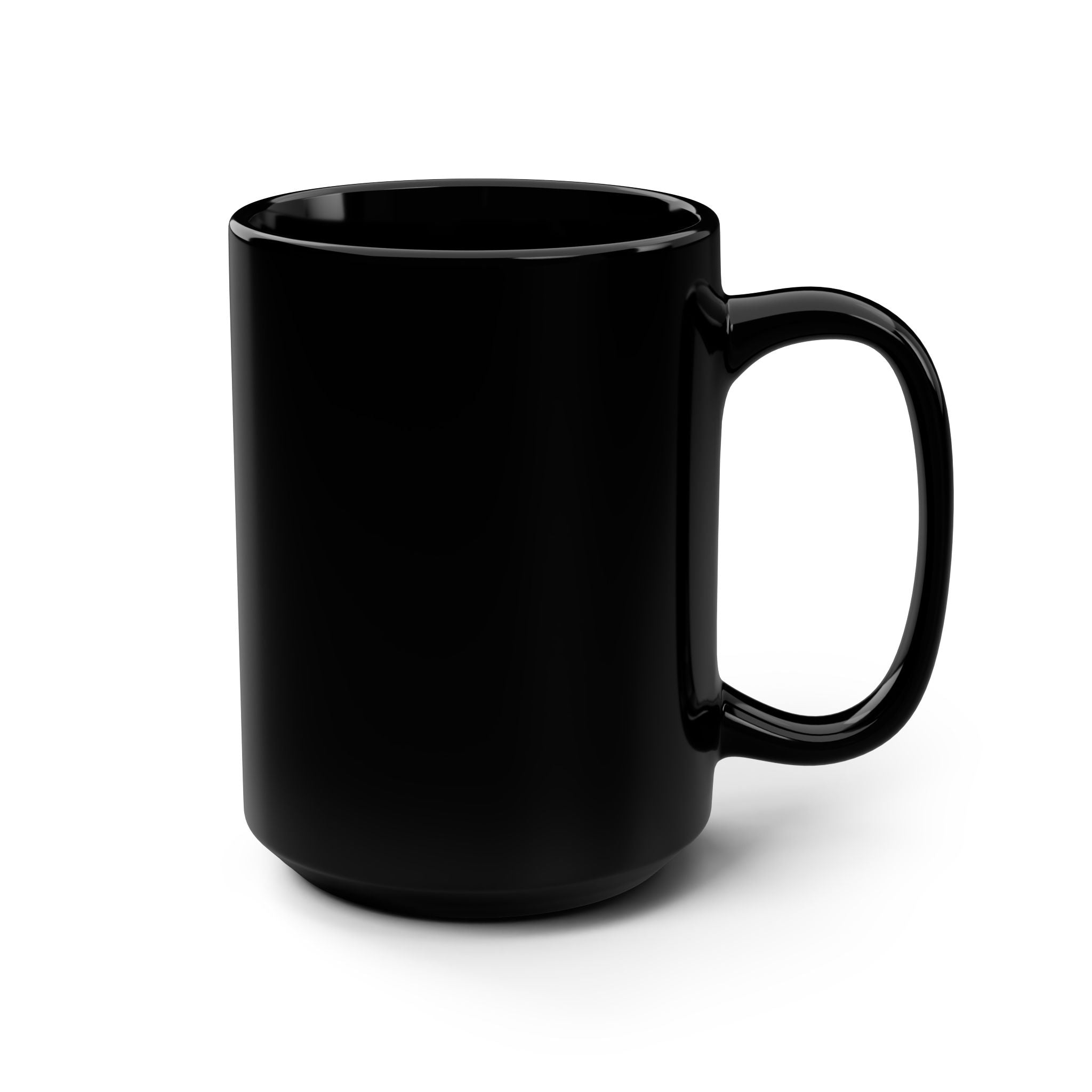 15oz Black Mug — Retro Pastel "My Dad Is a Star" Design