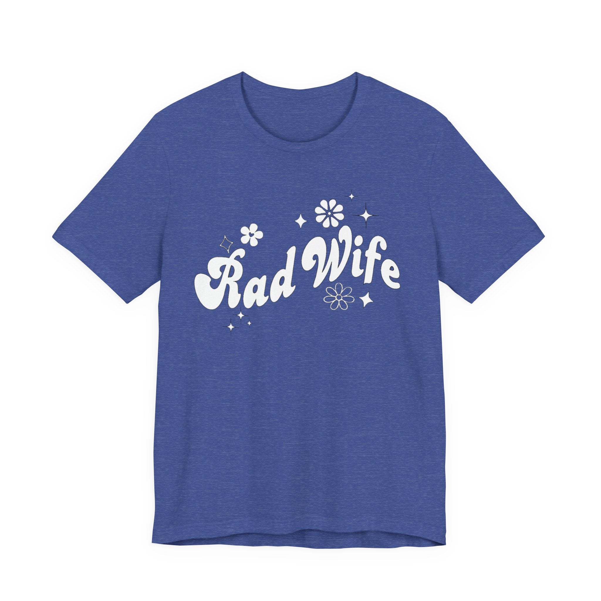 Rad Wife T-Shirt — Retro Floral 'Rad Wife' Graphic Tee for Wives & Gifts