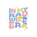 In My Rad Wife Era Sticker — Pastel Retro Kiss-Cut Sticker