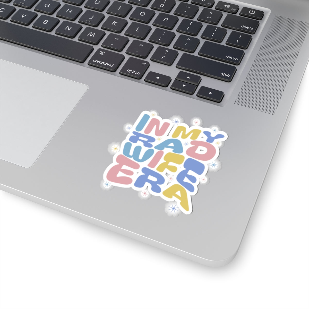 In My Rad Wife Era Sticker — Pastel Retro Kiss-Cut Sticker