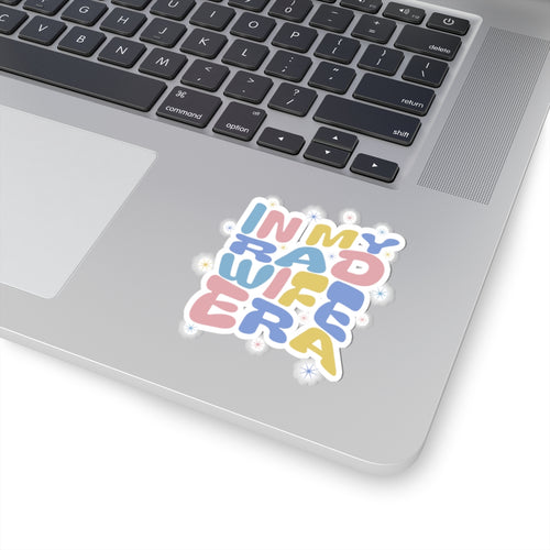 In My Rad Wife Era Sticker — Pastel Retro Kiss-Cut Sticker