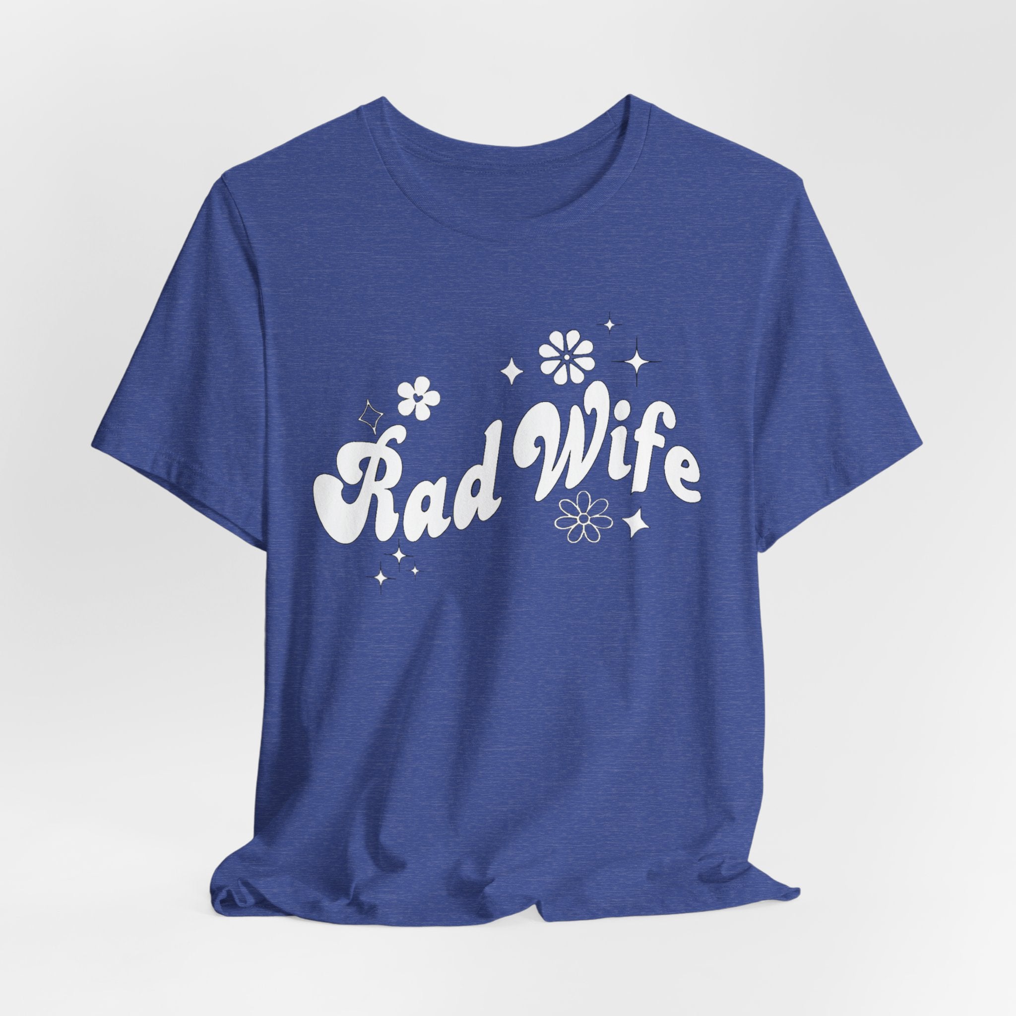 Rad Wife T-Shirt — Retro Floral 'Rad Wife' Graphic Tee for Wives & Gifts